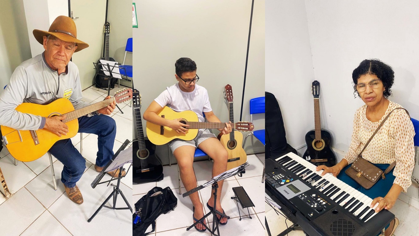 Mais de 300 alunos aprendem música de graça em Bela Vista de Goiás